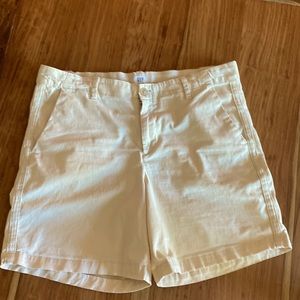 GAP  Khaki Girlfriend Chino Camp Shorts Size 12